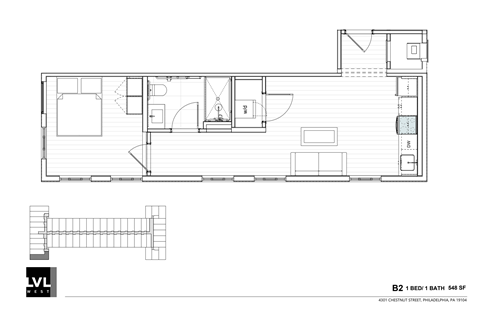 a simple floor plan of a small house